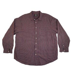 Vintage Ralph Lauren Jeans Co Long Sleeve Plaid Button Shirt Black Red 3XT